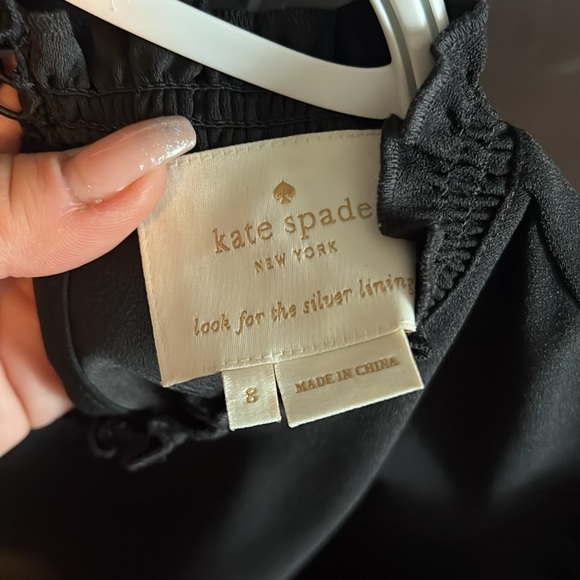 Kate Spade Black Shift Dress Size 8 - Picture 2 of 3